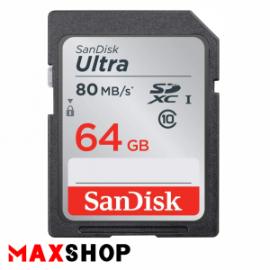 SanDisk 64GB Ultra 80MB/s SD Card