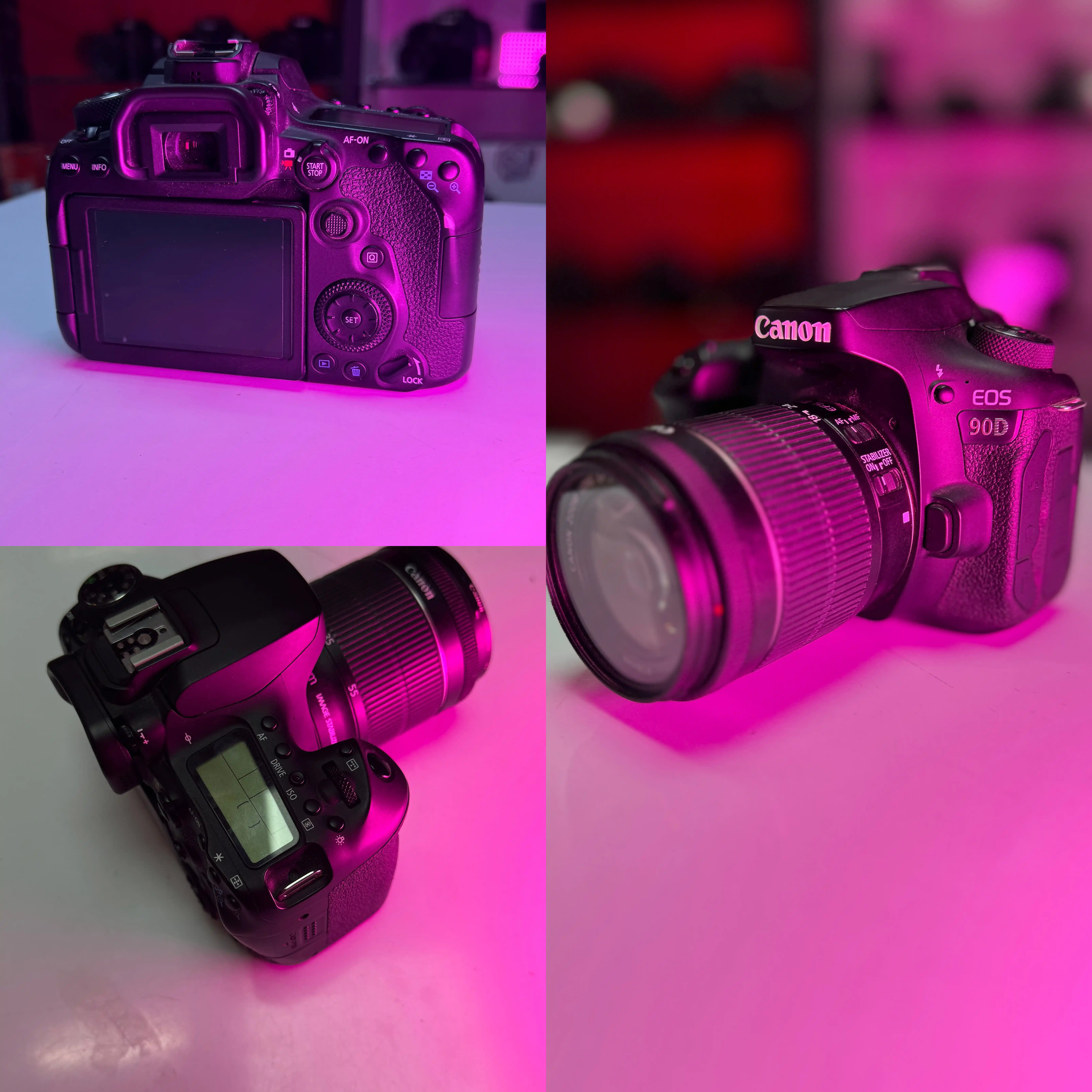Canon 90D+18-55mm دست دو