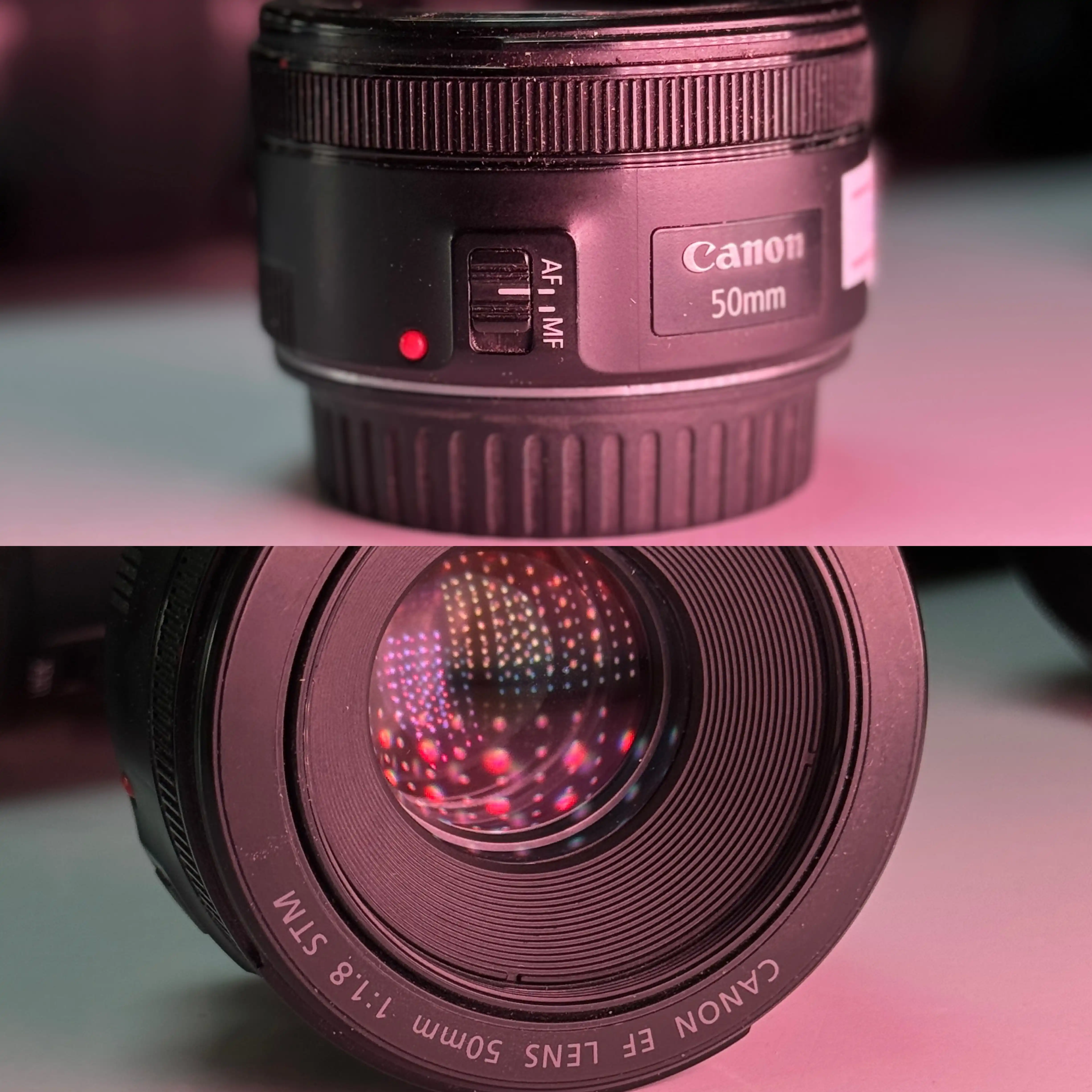Canon 50mm f1.8 stm دست دو