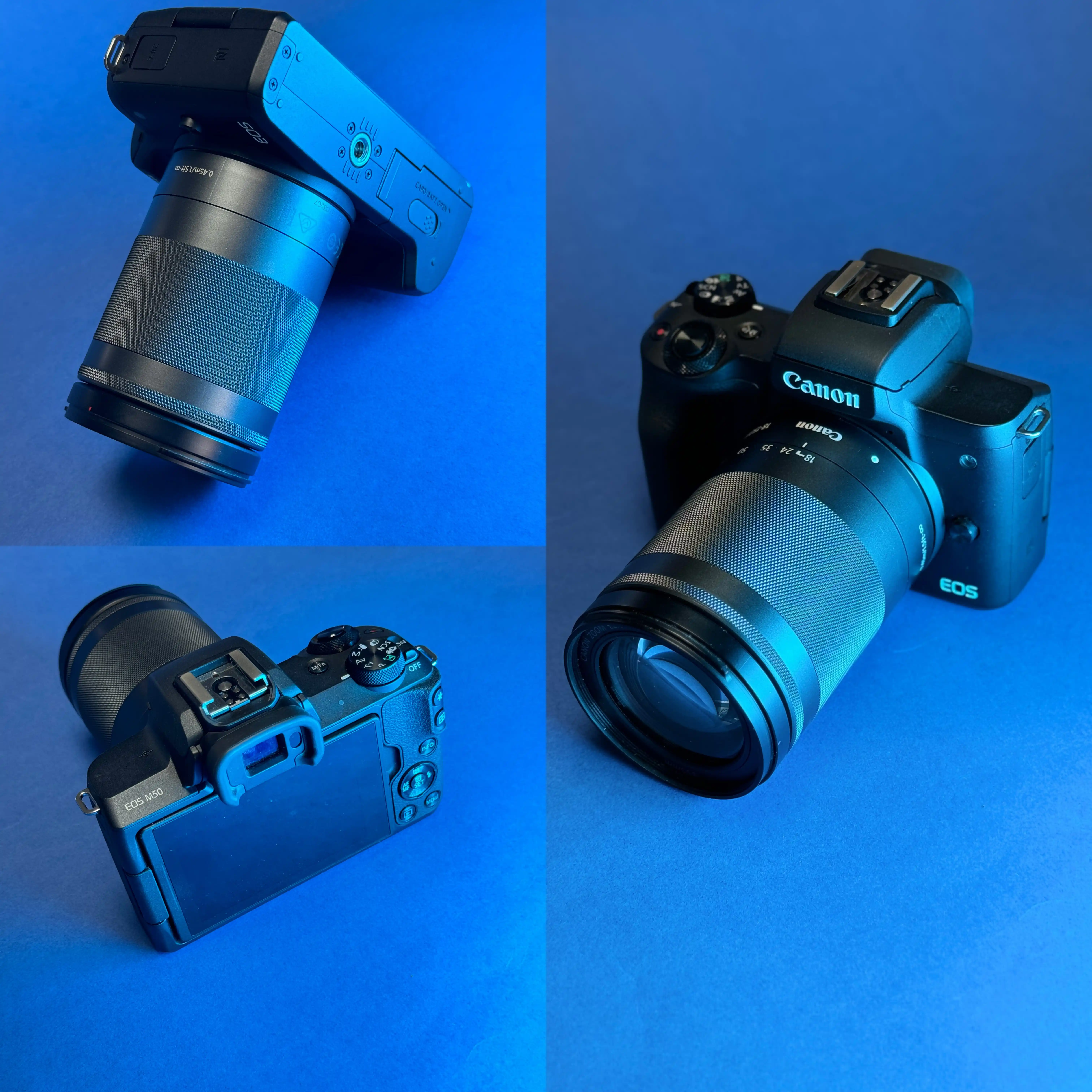 Canon m50+18-150mm دست دو