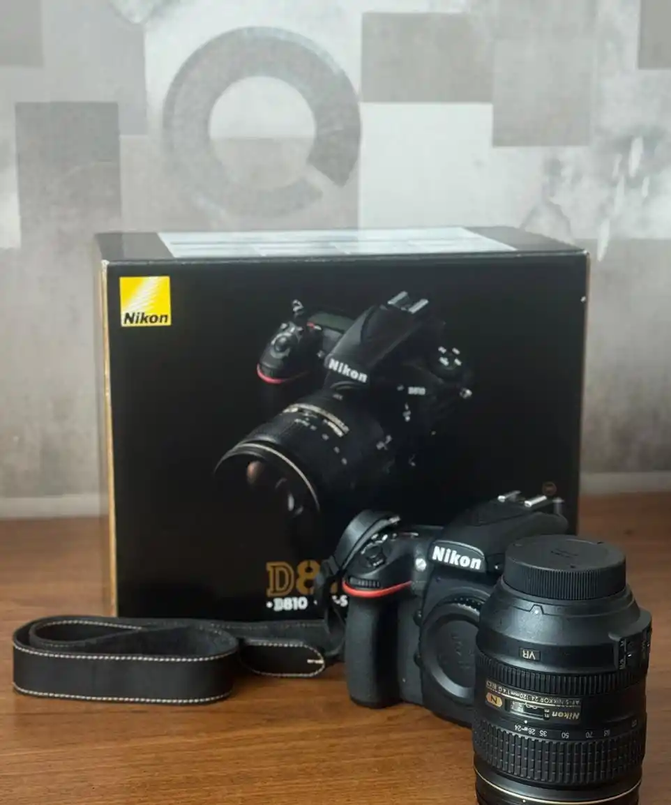 دوربین نیکون d810 با لنز ۲۴-۱۲۰ mm دست دو