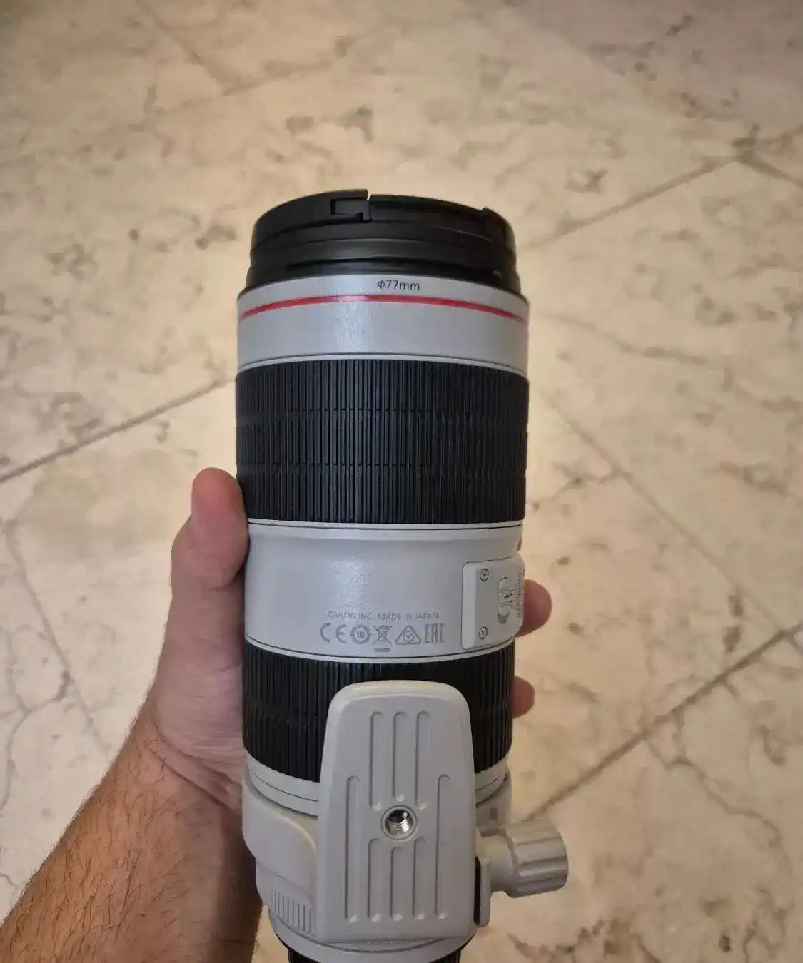 لنز 200-70 کنون f2.8 سری L دست دو