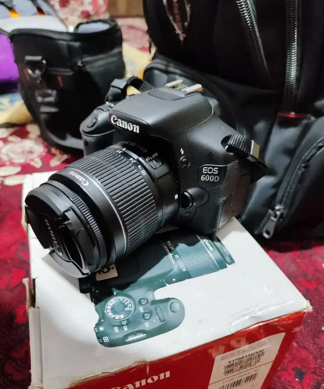 دوربین عکاسی کنون 600D دست دو