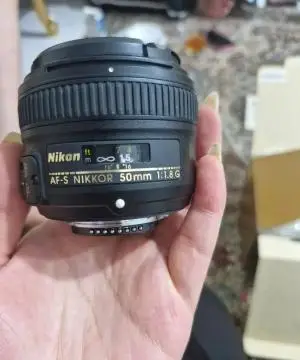 لنز حرفه ای نیکون 50 میلیمتر  f1.8 دست دوم