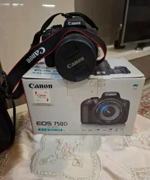 دوربین حرفه ای کنون | Canon 750D+18-135mm STM دست دوم