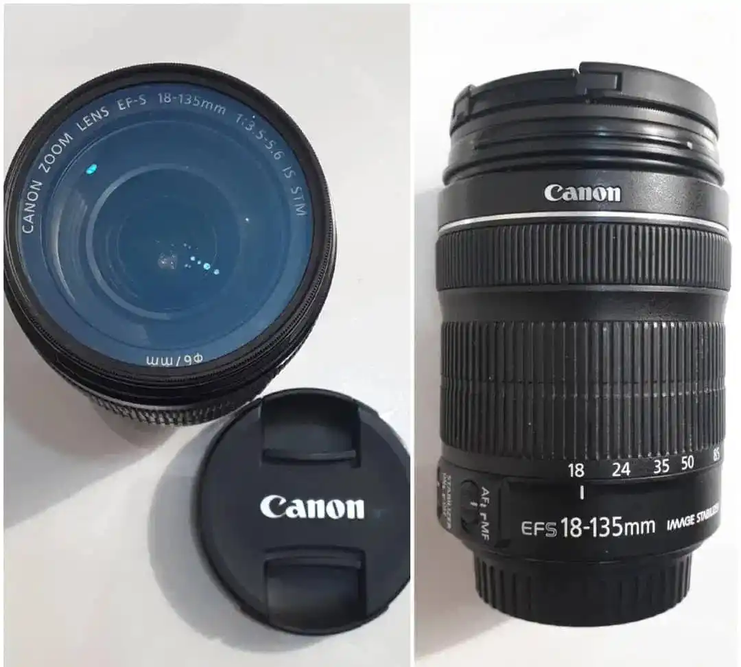 لنز دوربین کانن Canon 18-135 دست دو