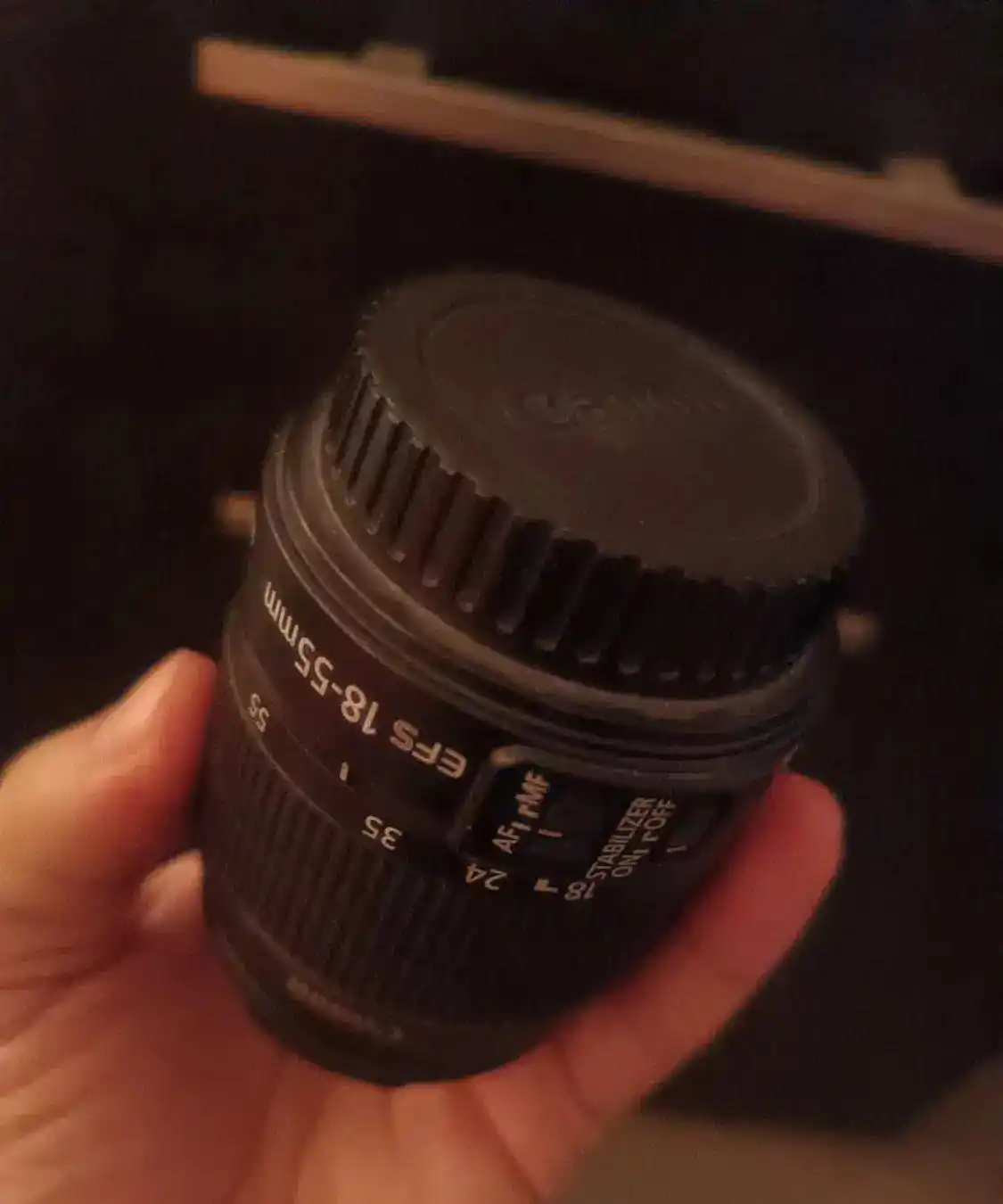 فروش لنز 18-55 کانن canon دست دو