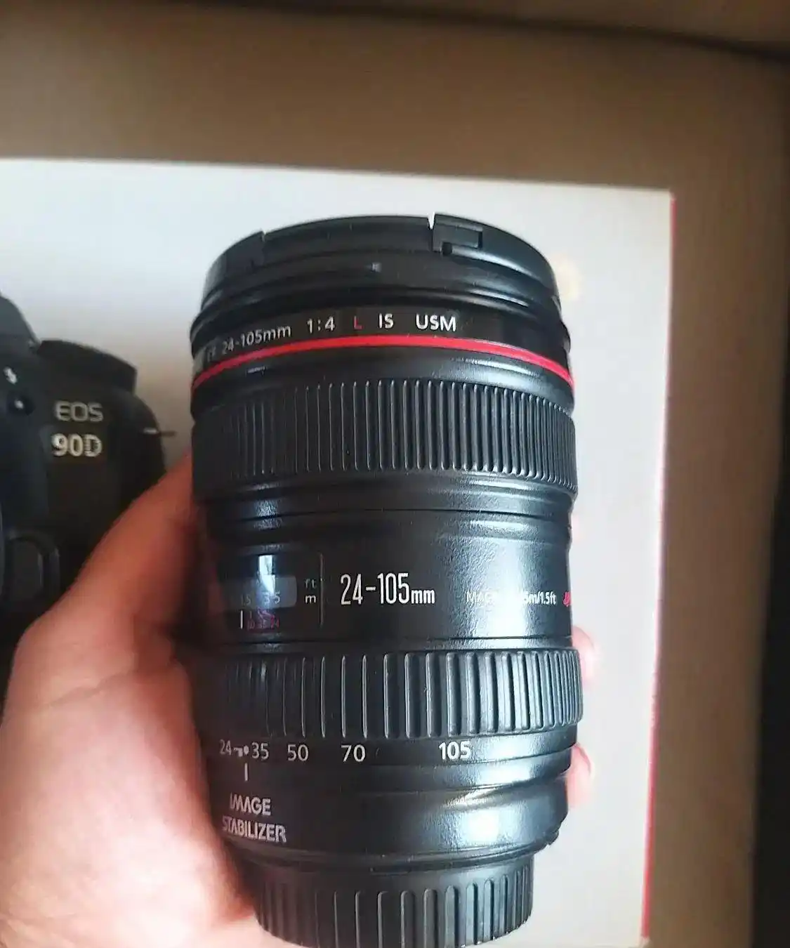 کانن ۹۰دی دوربین کانن 90d به همراه لنز ۲۴.۱۰۵ دست دو