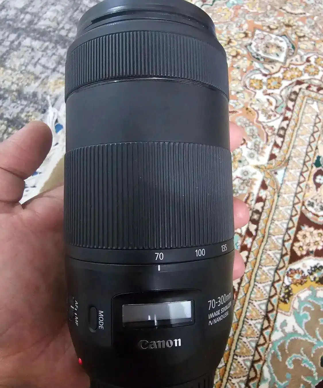 لنز 300-70 کنون مارک II دست دو