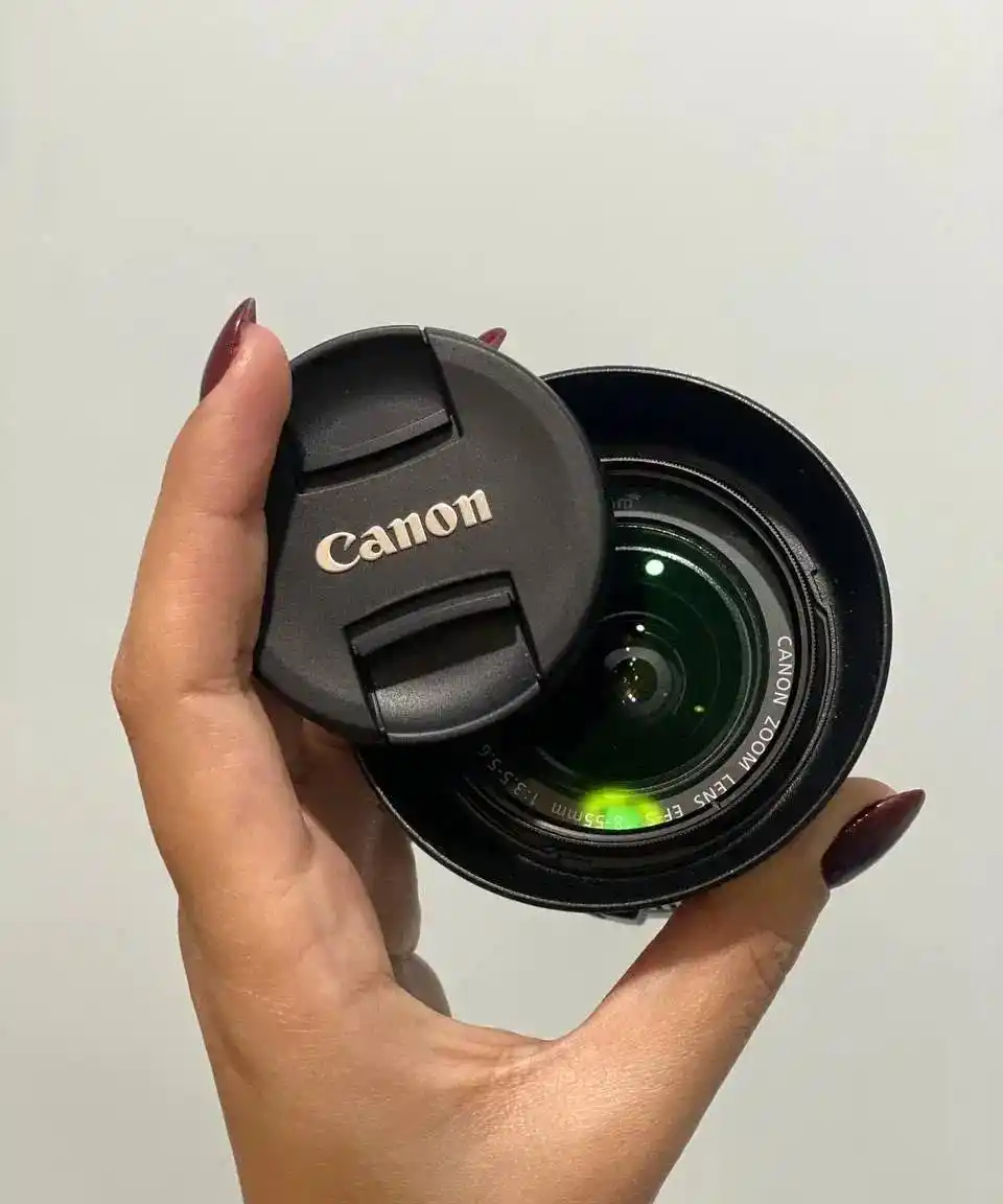 لنز دوربین Canon  18-55mm دست دو
