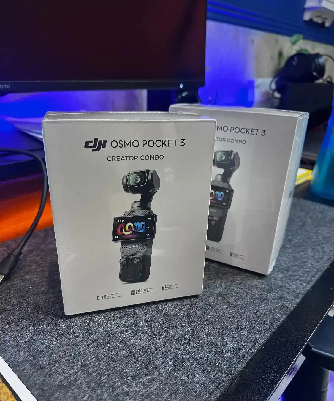 اسمو پاکت ۳ کمبو osmo pocket 3combo دست دو