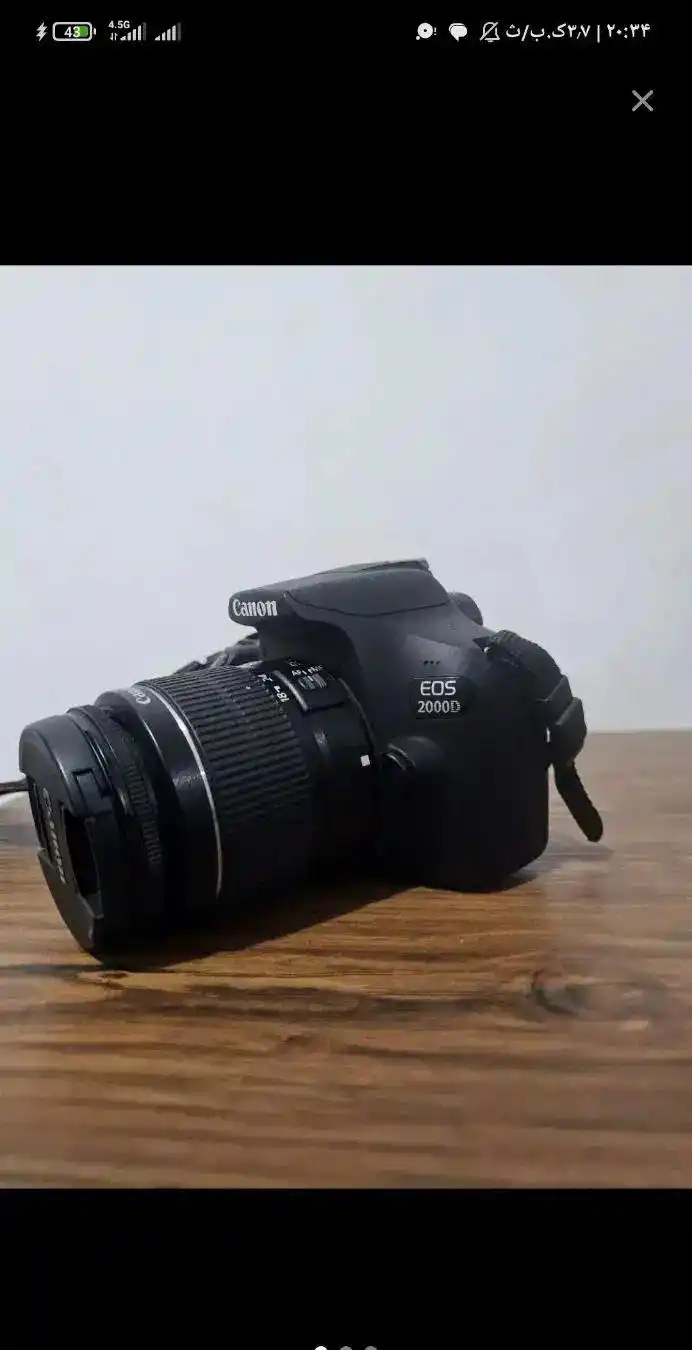 دوربین عکاسی ۲۰۰۰dدر حد نو دست دو