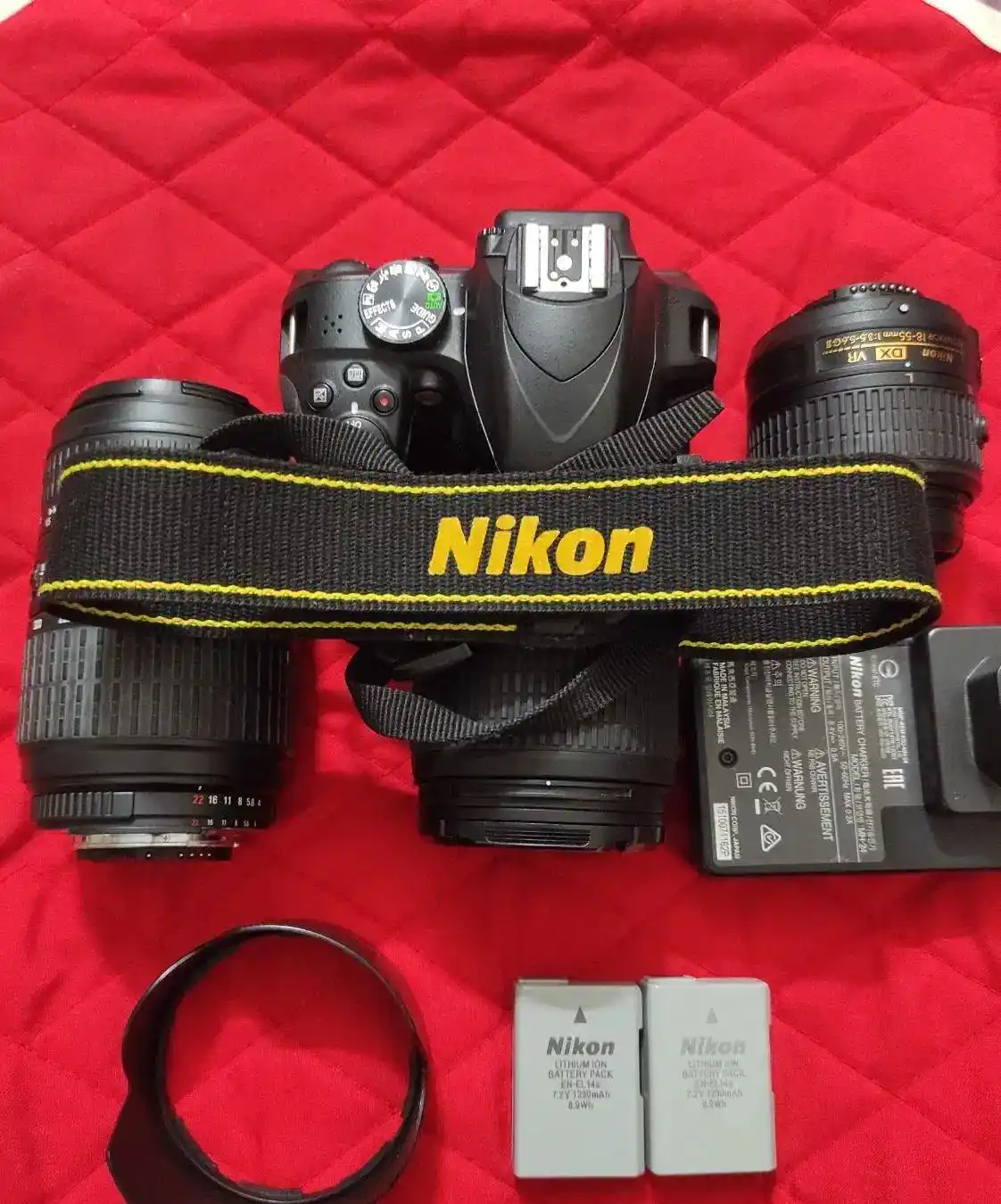 دوربین عکاسی نیکونD3300.لنز سیگما دست دو