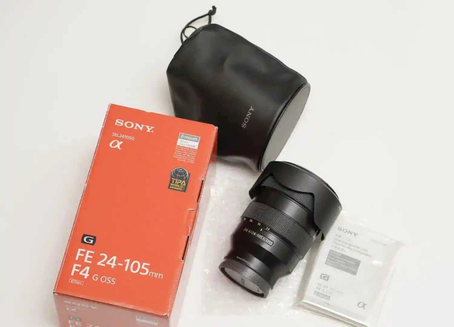 لنز سونی ۲۴-۱۰۵ sony 24-105 G master دست دو