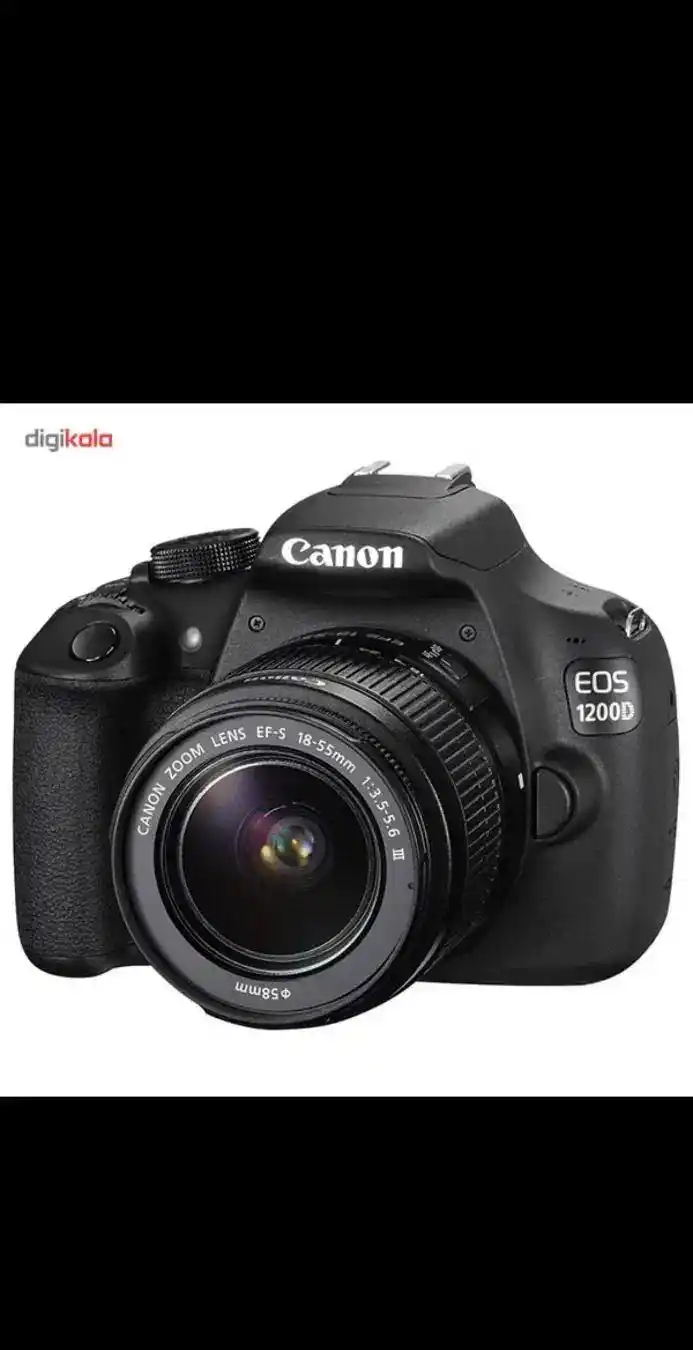 دوربین حرفه ای canon1200D دست دو
