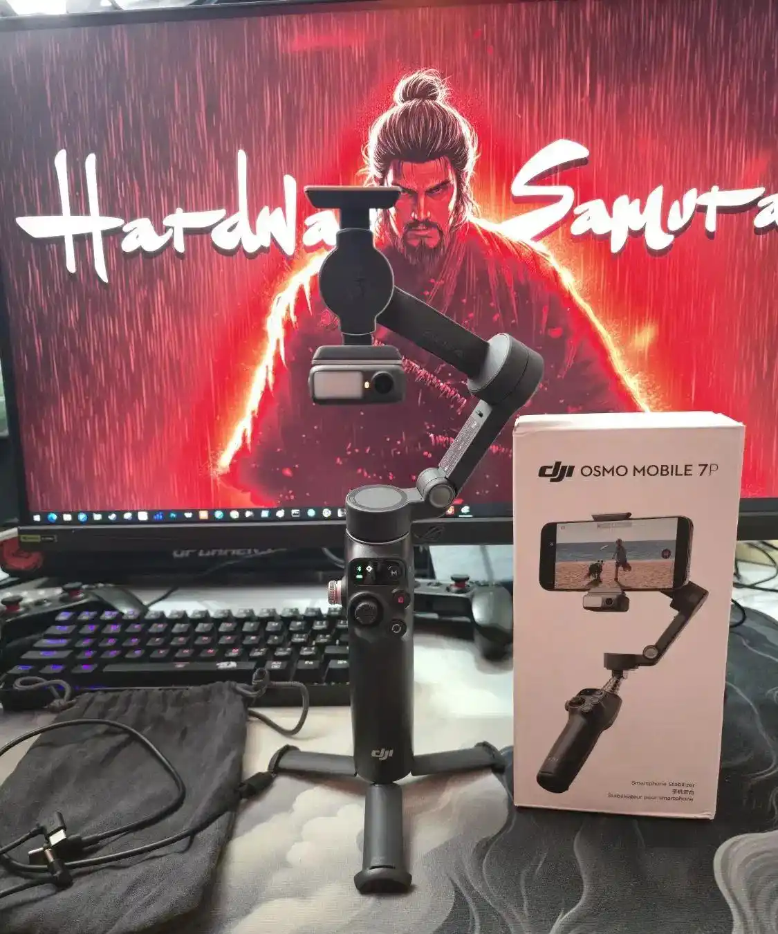 گیمبال موبایل dji osmo 7p دست دو