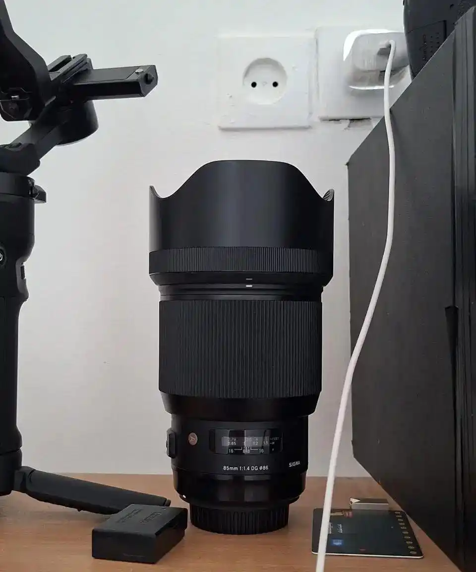 لنز دوربین سیگما 85mm اف ۱.۴ مانت کانن دست دو