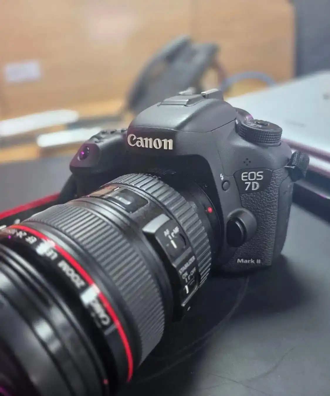 دوربین کانن 7d markII - لنز 105-24 دست دو