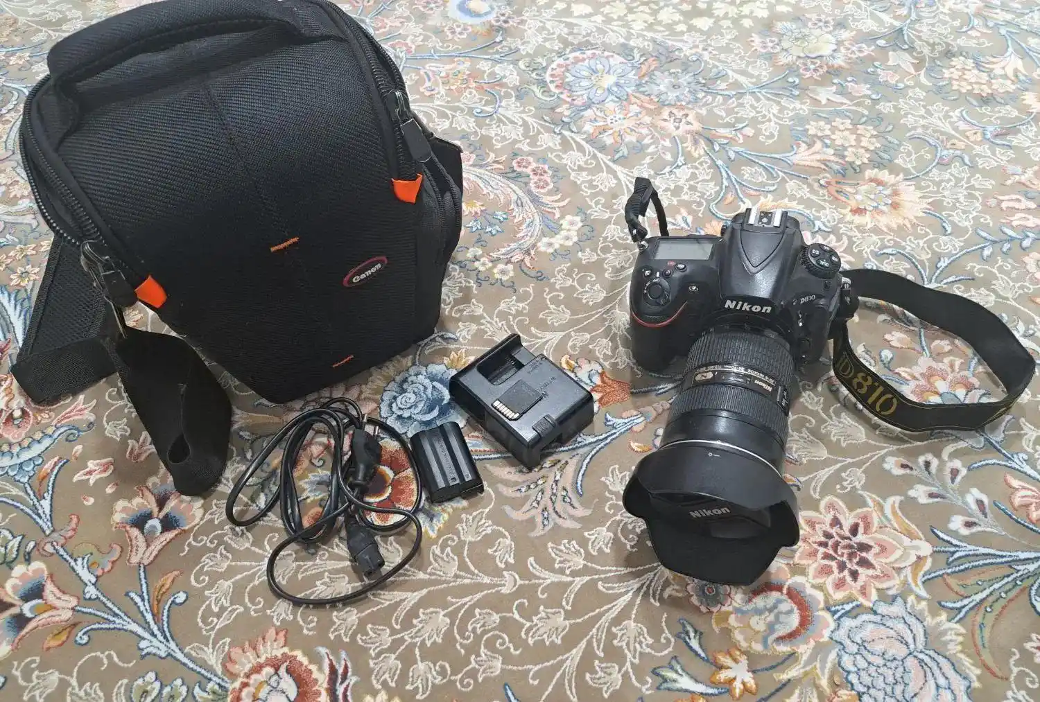 دوربین نیکون d810 با لنز ۲۴-۷۰ f2.8 دست دو