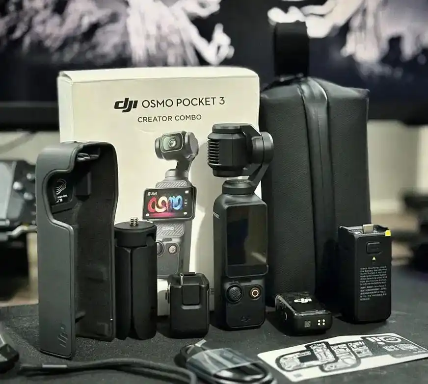 فقط انباکس شده Dji Osmo pocket 3 combo دست دو
