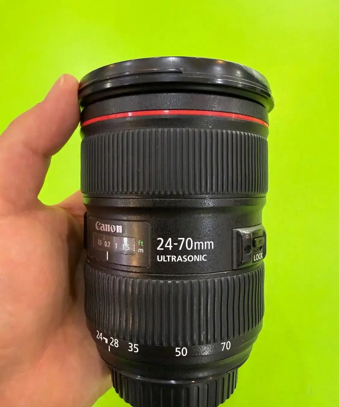 Lens canon 24-70 f 2.8 ii دست دو