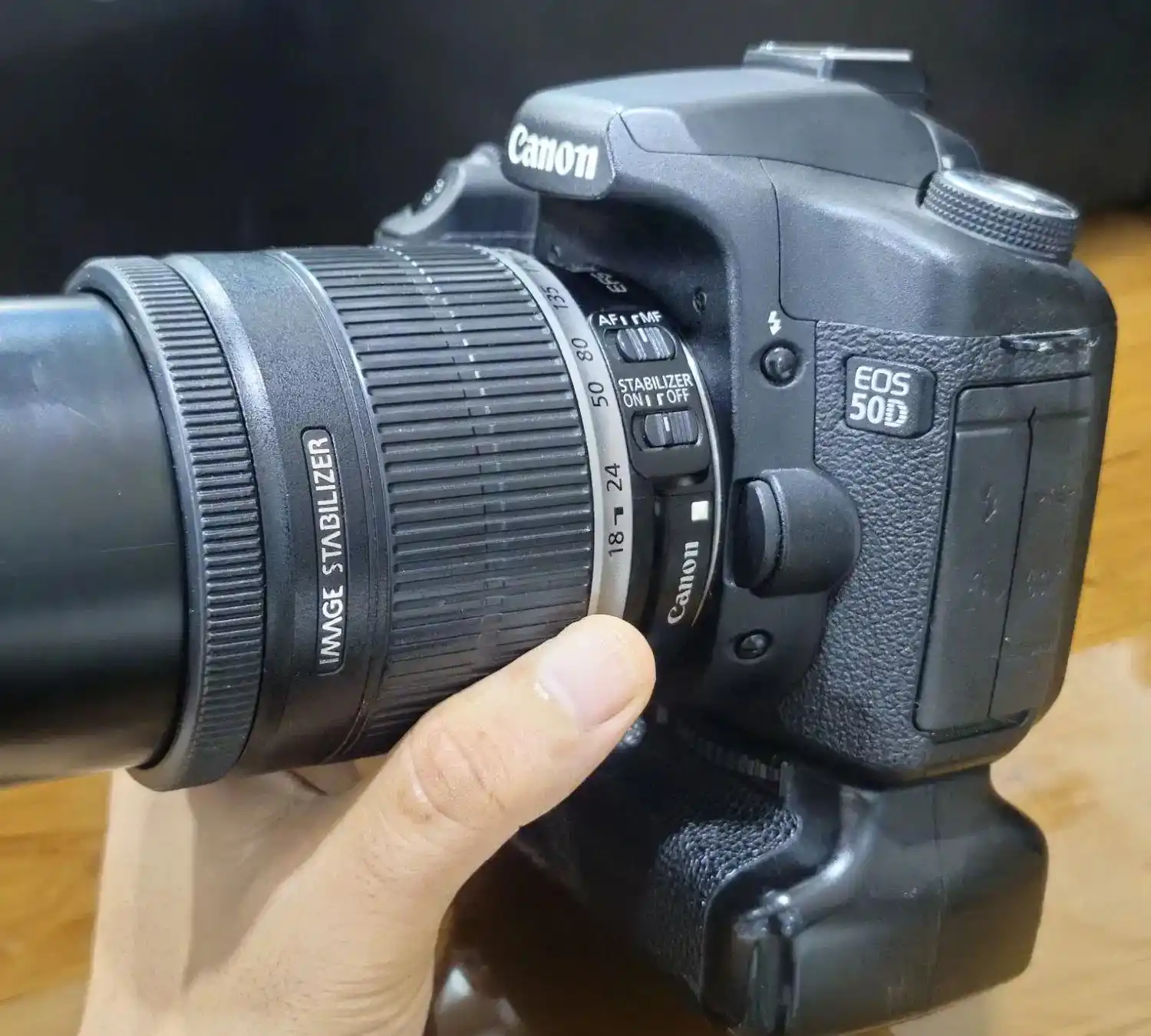 50d + 18-200 + Grip + 3battry دست دو