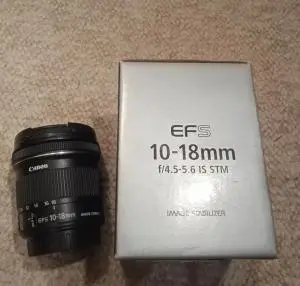 لنز دوربین کانن EF-S 10-18mm IS STM دست دوم