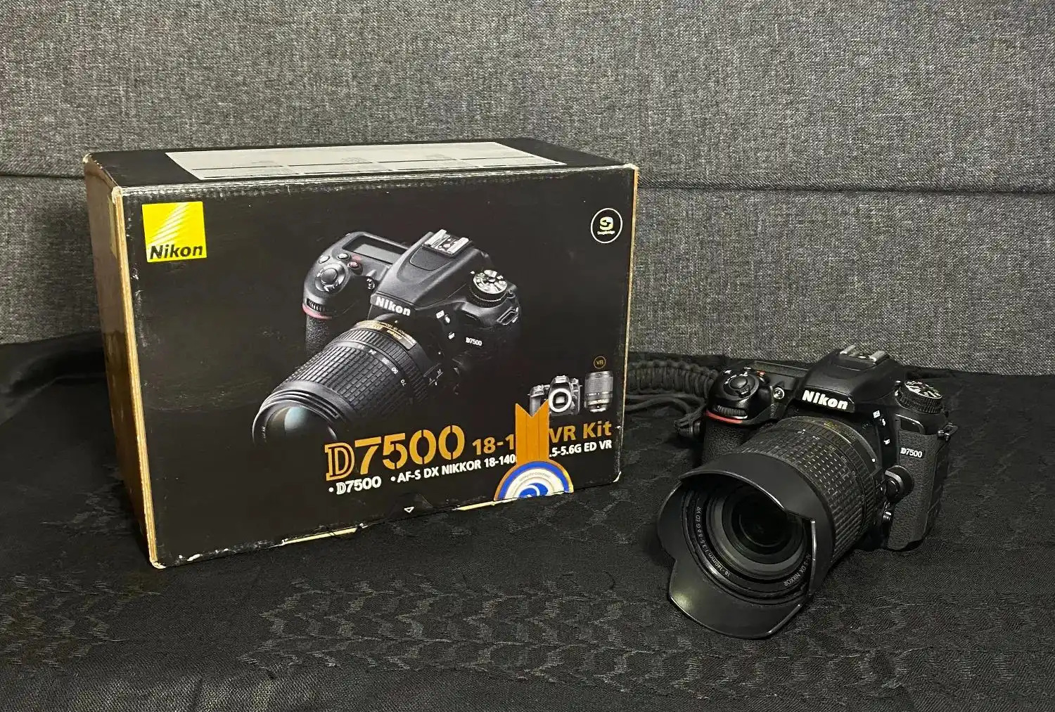 Nikon d7500 با لنز کیت ۱۸-۱۴۰ دست دو