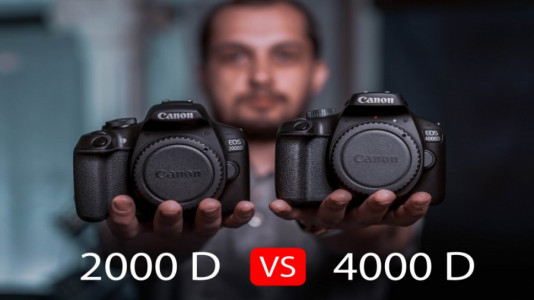 Compare 2000d with Canon 4000d from all directions